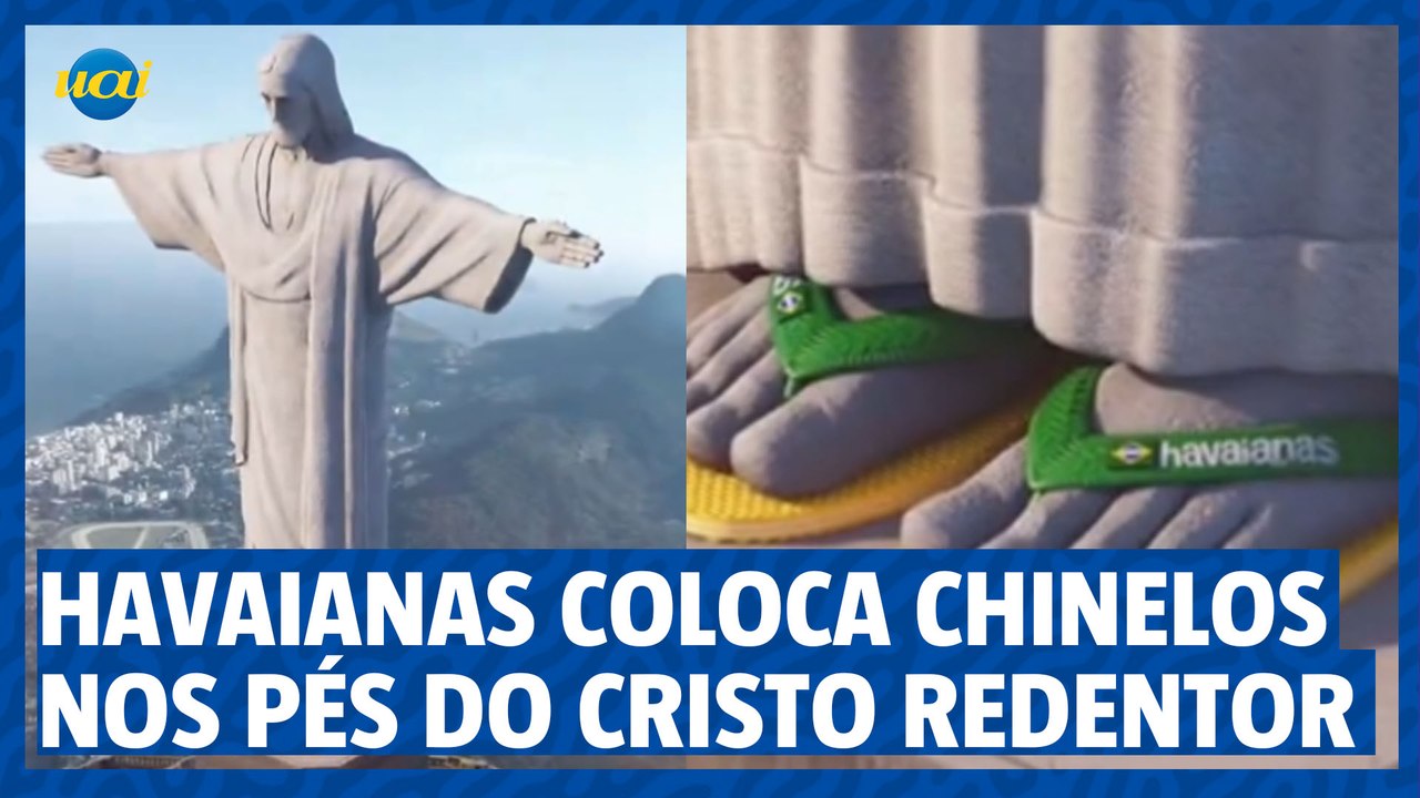 Havaianas coloca chinelos nos pés do Cristo Red...
