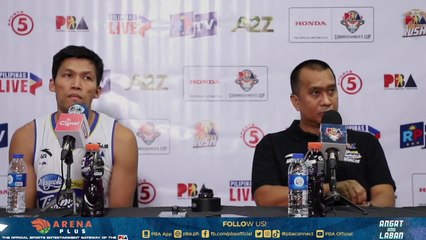 Interview with Best Player Mark Barroca and Coach Chito Victolero [Feb. 7, 2024]