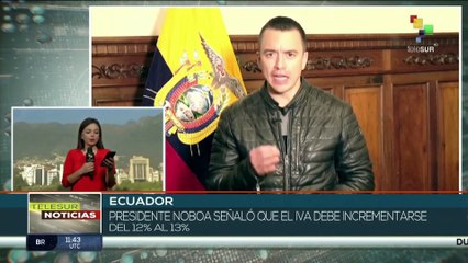 Pdte. de Ecuador veta parcialmente proyecto tributario