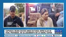 Detienen a mujer en poder de un fusil prohibido en La Unión, Copán