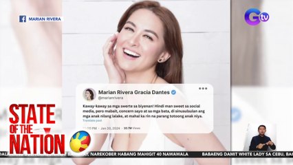 Marian Rivera, pumalag sa manipulated social media post tungkol sa kanya | SONA