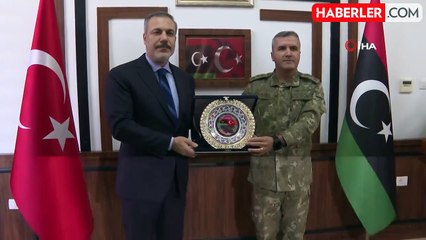 Dışişleri Bakanı Fidan'dan Libya Görev Grubu Komutanlığı Karargahına ziyaret