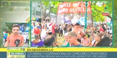 Argentina: Trabajadores de comedores comunitarios denuncian falta de recursos
