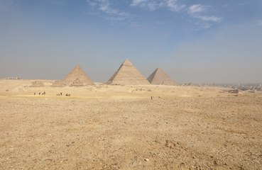 The Great Pyramids of Giza were built using technology to communicate with aliens