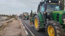 Tractorada en la Vega Baja de Alicante, al margen de la Plataforma 6F y los sindicatos.