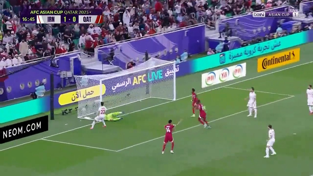 اهداف مباراة قطر وايران 3 2 نصف نهائي كأس اسيا