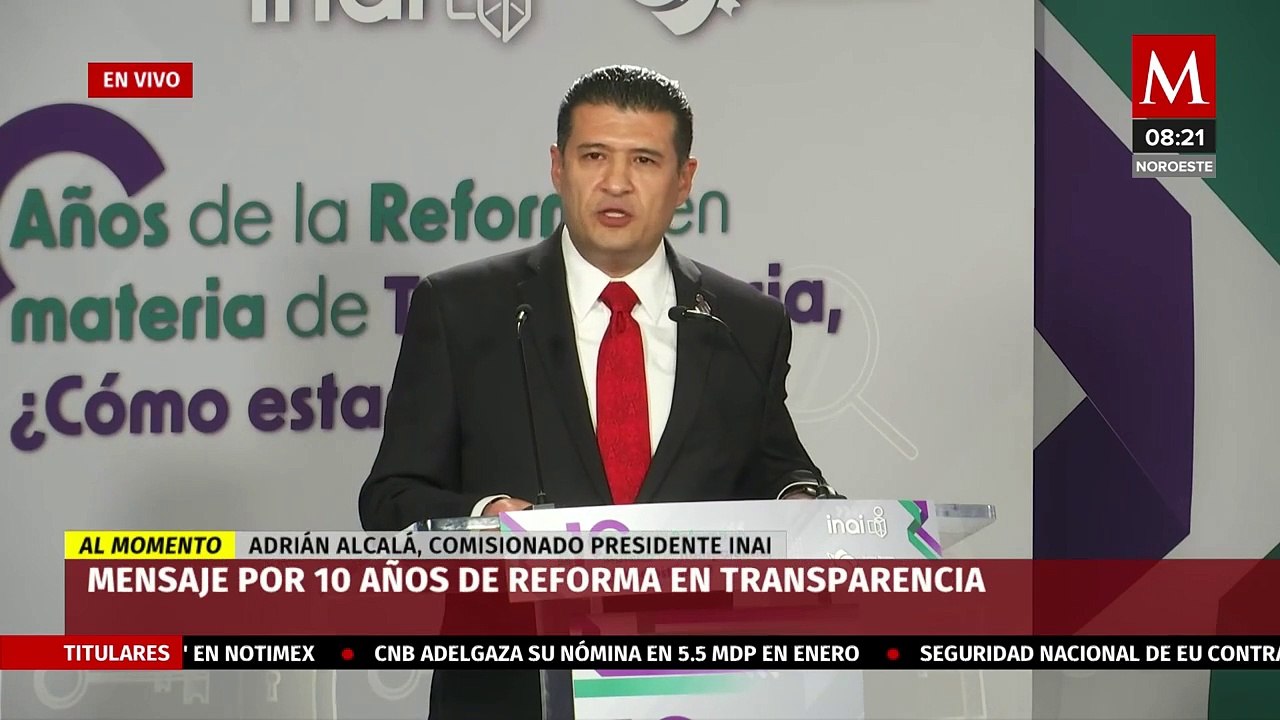 Presidente del INAI habla sobre las reformas de AMLO; "Nos encontramos ante una nueva amenaza"