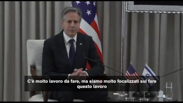 Blinken: C'è molto lavoro da fare, speriamo di liberare gli ostaggi