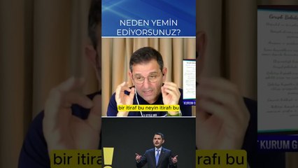 NEDEN YEMİN EDİYORSUNUZ? DAHA ÖNCE YAPTIKLARINIZ SAHTEKARLIK MIYDI? #SHORTS