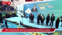 AKP'li başkanlar. MHP' İlçe Başkanını aralarına almadı ve elini sıkmadı