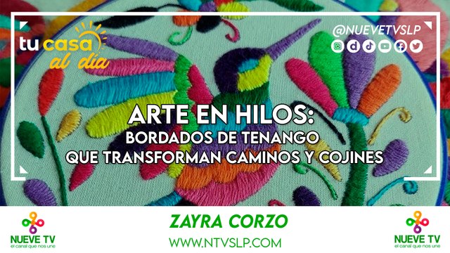 Arte en Hilos: Bordados de Tenango que Transforman Caminos y Cojines