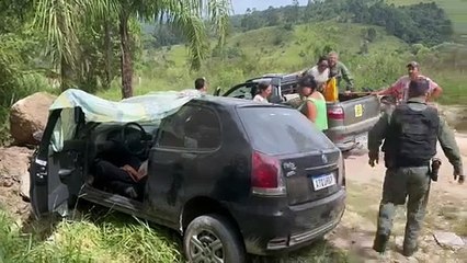 BPMOA e Bombeiros salvam vítima de acidente em Campo Largo