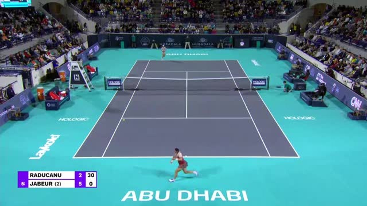 Abou Dhabi - Raducanu n’a pas fait le poids face à Jabeur