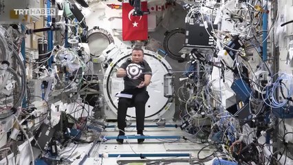 Gezeravcı, mikro yer çekimi ortamında cisimleri inceledi