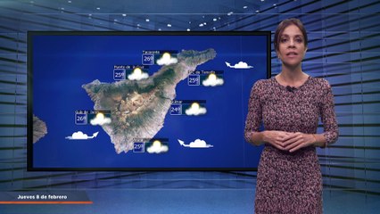 La previsión del tiempo en Canarias para el 8 de febrero de 2024, en Atlántico Televisión.