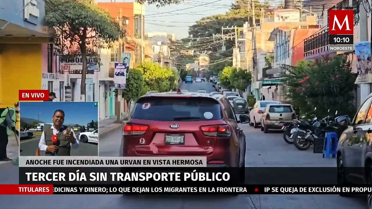 Tercer día sin transporte público en Chilpancingo; anoche incendiaron una urvan en Vista Hermosa