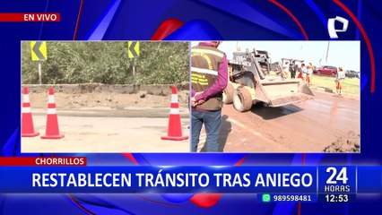 Chorrillos: restablecen tránsito en la vía Costa Verde tras aniego