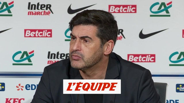 Paulo Fonseca « Tout le monde a vu que nous avions l'initiative » - Foot - Coupe - Lille