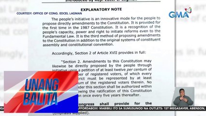 Bill na layong maging enabling law para sa people's initiative, sumalang sa unang pagbasa sa Kamara | UB