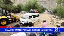 Huaico deja varados a vehículos y transeúntes por más de 5 horas en Huancayo