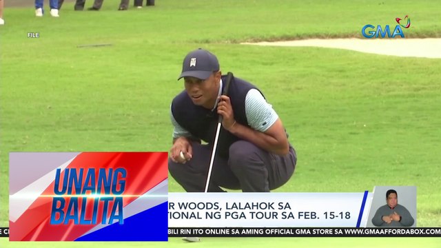 Golf icon Tiger Woods, lalahok sa Genesis Invitational ng PGA Tour sa Feb. 15-18 | UB