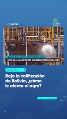 Baja la calificación de Bolivia cómo le afecta al agro