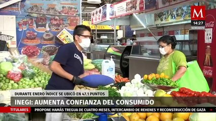 Confianza del consumidor aumenta a 47.1 puntos a comparación del año anterior