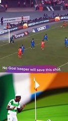 Ivory Coast DR Congo  match.No goal keeper would have saved thie shot.