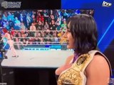 Rhea Ripley laughs off air as Bayley choose Iyo Sky backstage on WWE Smackdown (February 2 2024)