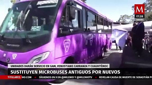 Presentan nuevas unidades de transporte público tras extinción de rutas en CdMx