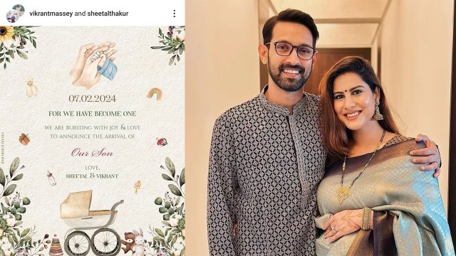 12th Fail Actor Vikrant Massey के घर आया नन्हा मेहमान,Actor ने Post शेयर कर दी Good News| FilmiBeat