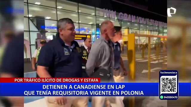 Aeropuerto Jorge Chávez: capturan a canadiense y húngaro que eran buscados por Interpol
