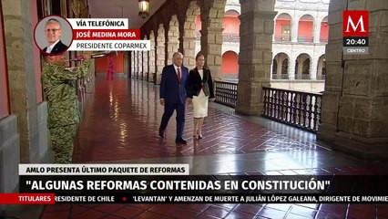 ¿Cuál es la opinión del presidente de Coparmex sobre las reformas propuestas por AMLO?