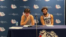 What Anton Watson and Braden Huff said after Gonzaga's win over Portland