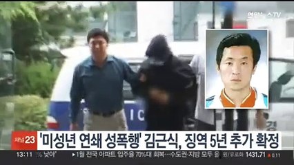 Télécharger la video: 15년 복역 '미성년 연쇄 성폭행범' 김근식, 징역5년 추가 확정