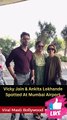 Vicky Jain & Ankita Lokhande Spotted At Mumbai Airport