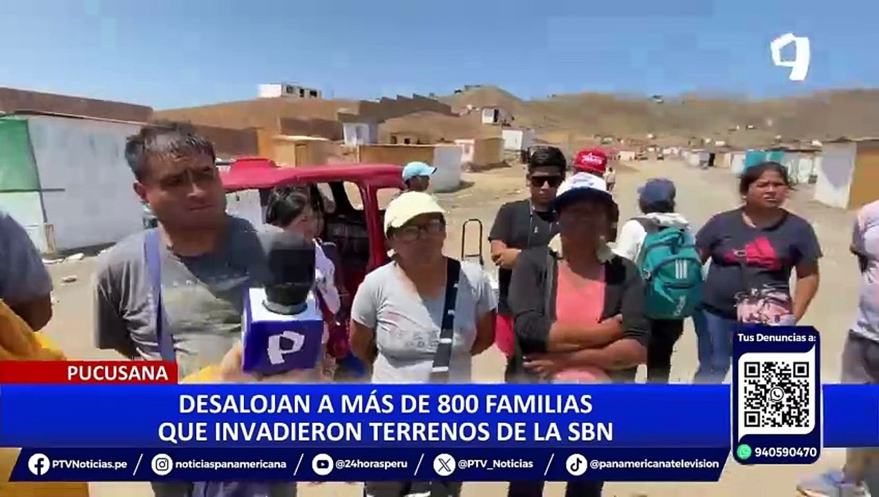 Pucusana: desalojan a 800 familias de terreno d...