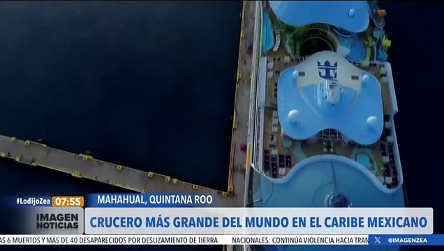 El crucero más grande del mundo llega a Quintana Roo