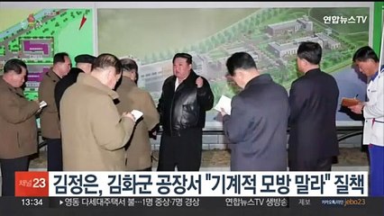 김정은, 김화군 공장서 "기계적 모방 말라" 질책