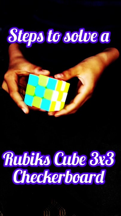 Steps to make and solve Rubiks Cube 3x3 Checkerboard pattern|How to solve Rubiks Cube 3x3 Checkerboard pattern|QM Vlogs