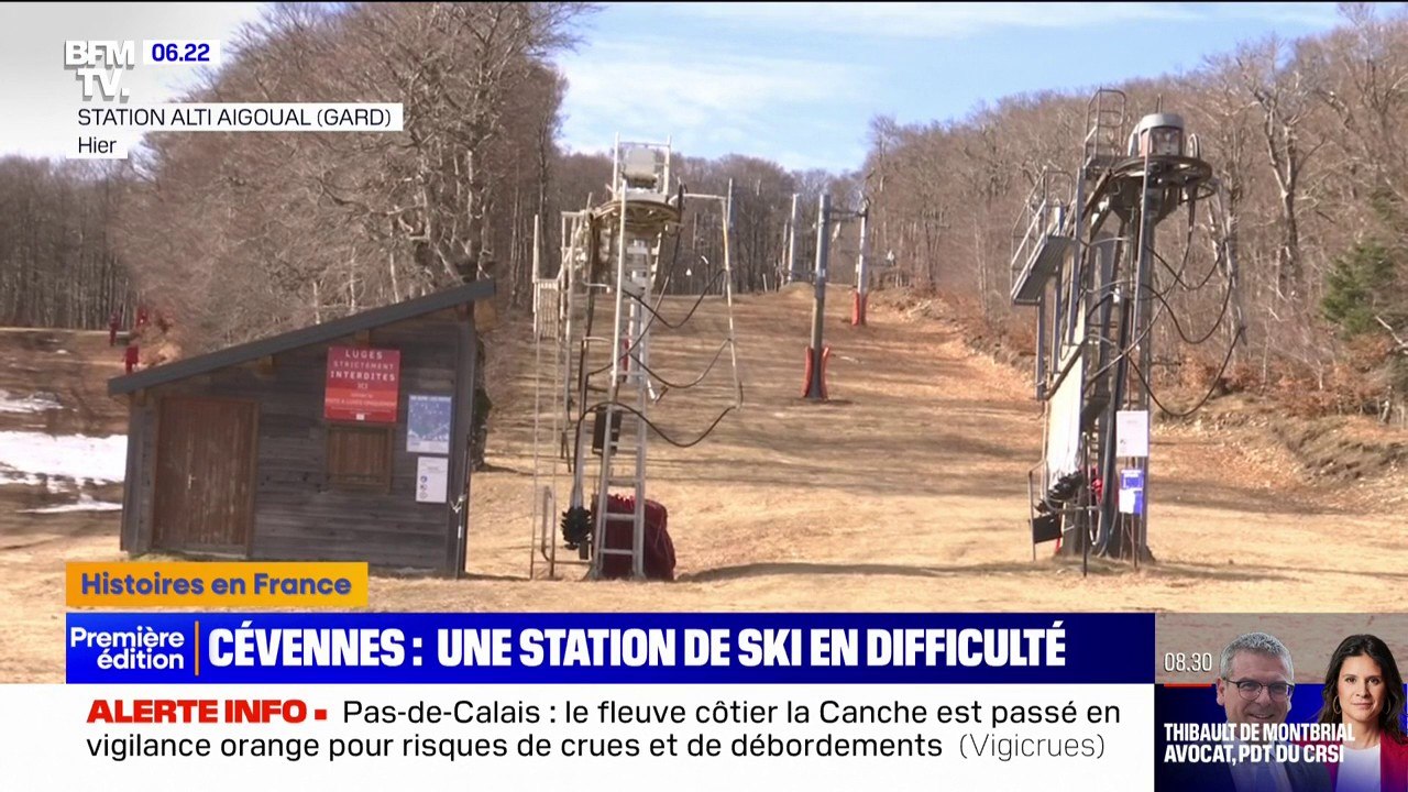 De l'herbe sèche mais pas de neige: face au réchauffement climatique, cette station de ski des Cévennes réfléchit à déposer le bilan