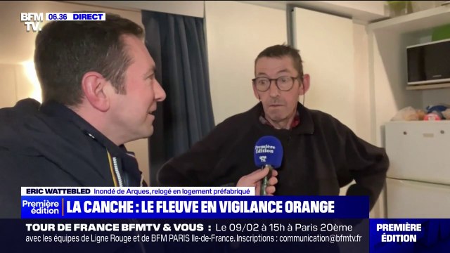 Pas-de-Calais: un sinistré des inondations nous montre le préfabriqué dans lequel il est relogé