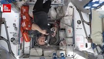 Alper Gezeravcı'nın Uluslararası Uzay İstasyonu'nda deney yaptığı anlar