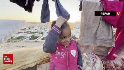 İsrail’in yerinden ettiği Filistinliler mezarlığa sığınmak zorunda kaldı