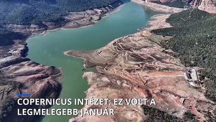 Az idei volt a legmelegebb január a Copernicus Intézet adatai szerint