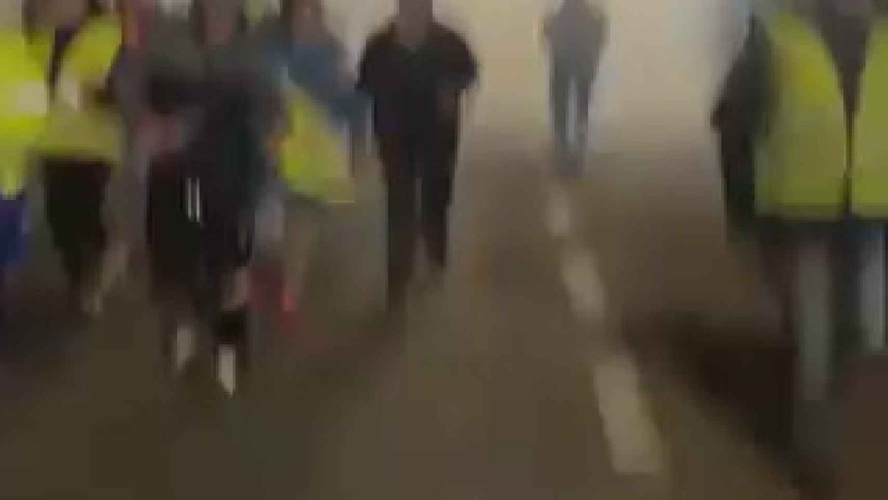 Cargas policiales en Antequera (Málaga).