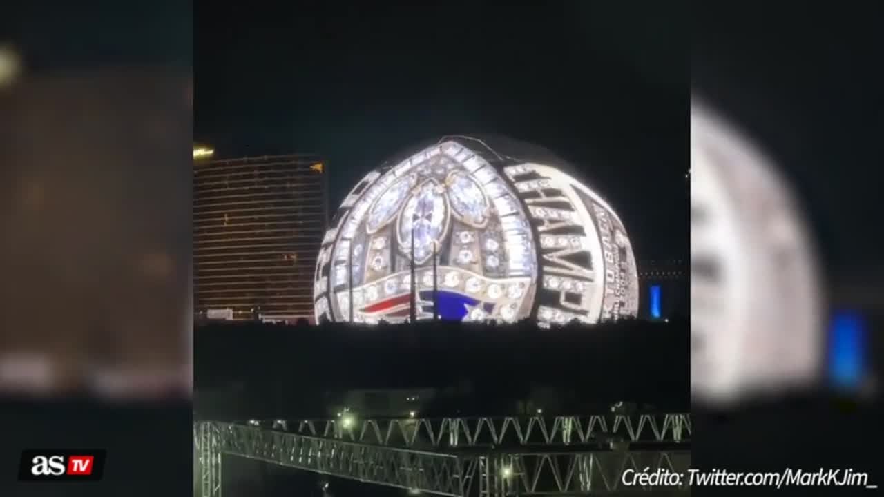 Las Vegas Sphere shows Super Bowl rings from champions
