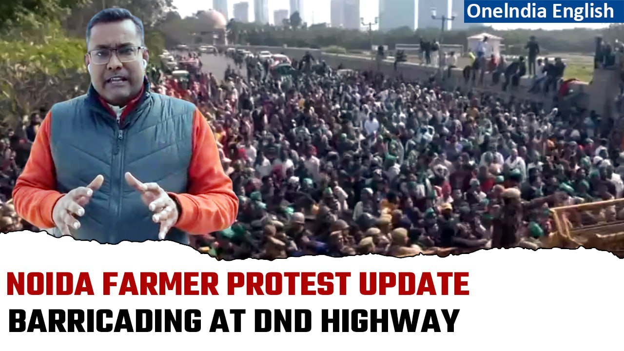 Farmers Protest: Security At DND Highway As Farmers from Noida Marches to Delhi| Oneindia