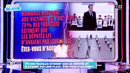 Hommage National aux victimes du 7 octobre : 75% des Français estiment que LFI n'avait pas sa place