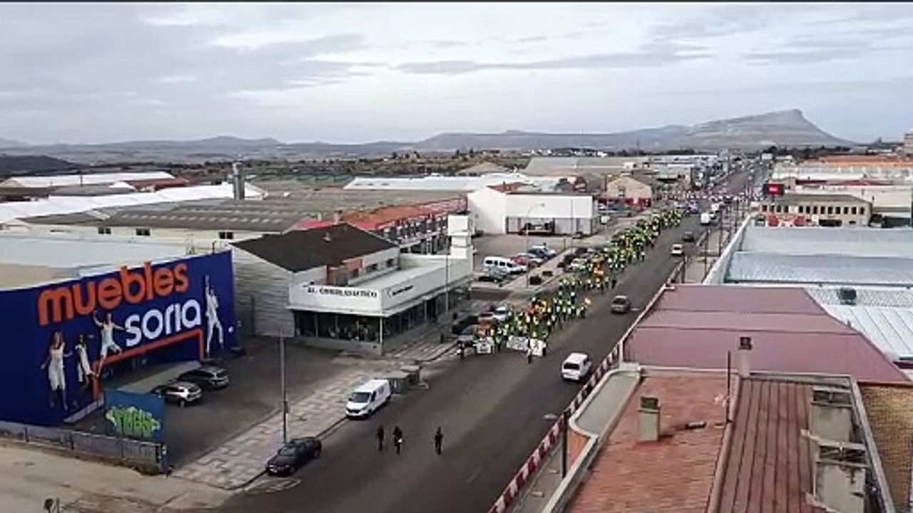 Marcha de protesta de los agricultores sorianos 1